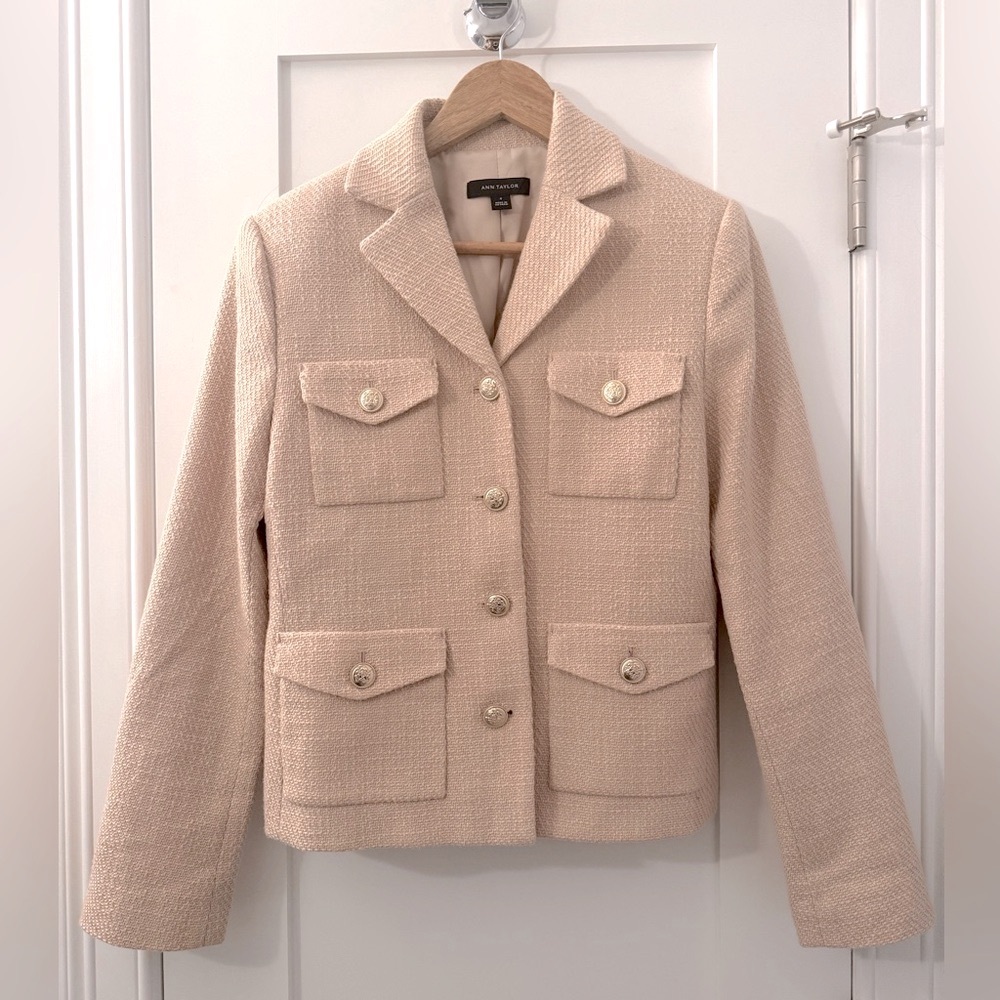 Ann Taylor Blazer Jacket in Tweed